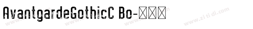 AvantgardeGothicC Bo字体转换